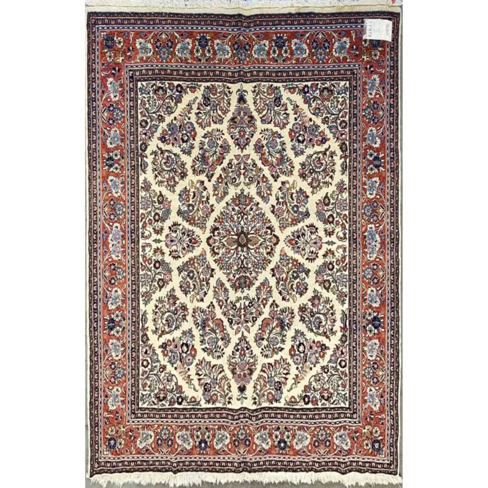 One Of The Kind Persian Sarough Rug 7'11" x 6'8" zandirugs